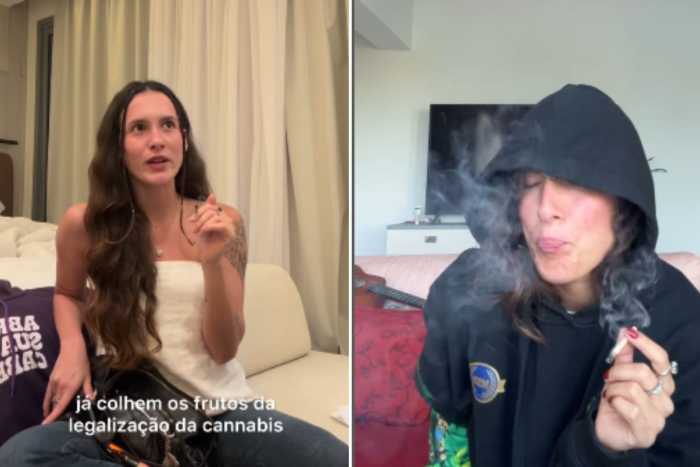Melissa said fumando maconha.